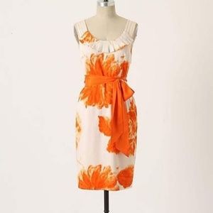 Orange Anthropologie Moulinette Soeurs dress 8